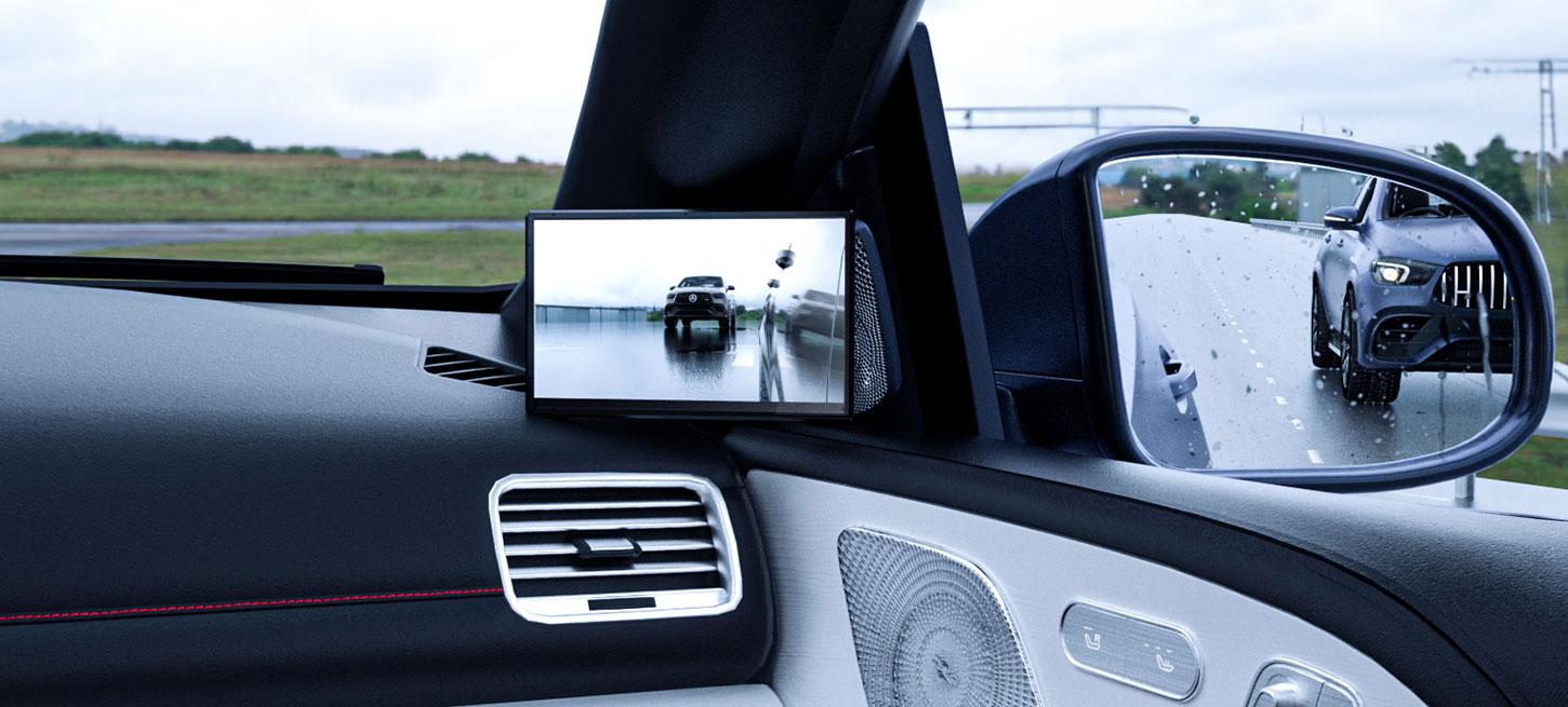 Digital Side View Mirror CarPlaymera System with Dual in-car Monitor