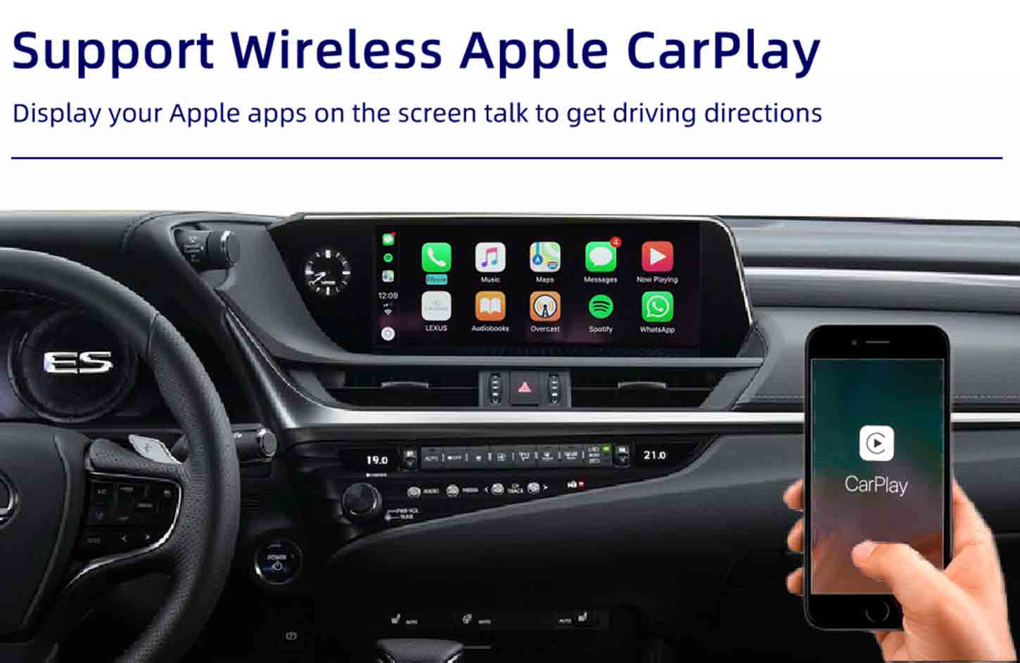 Smart CarPlay module interface for lexus