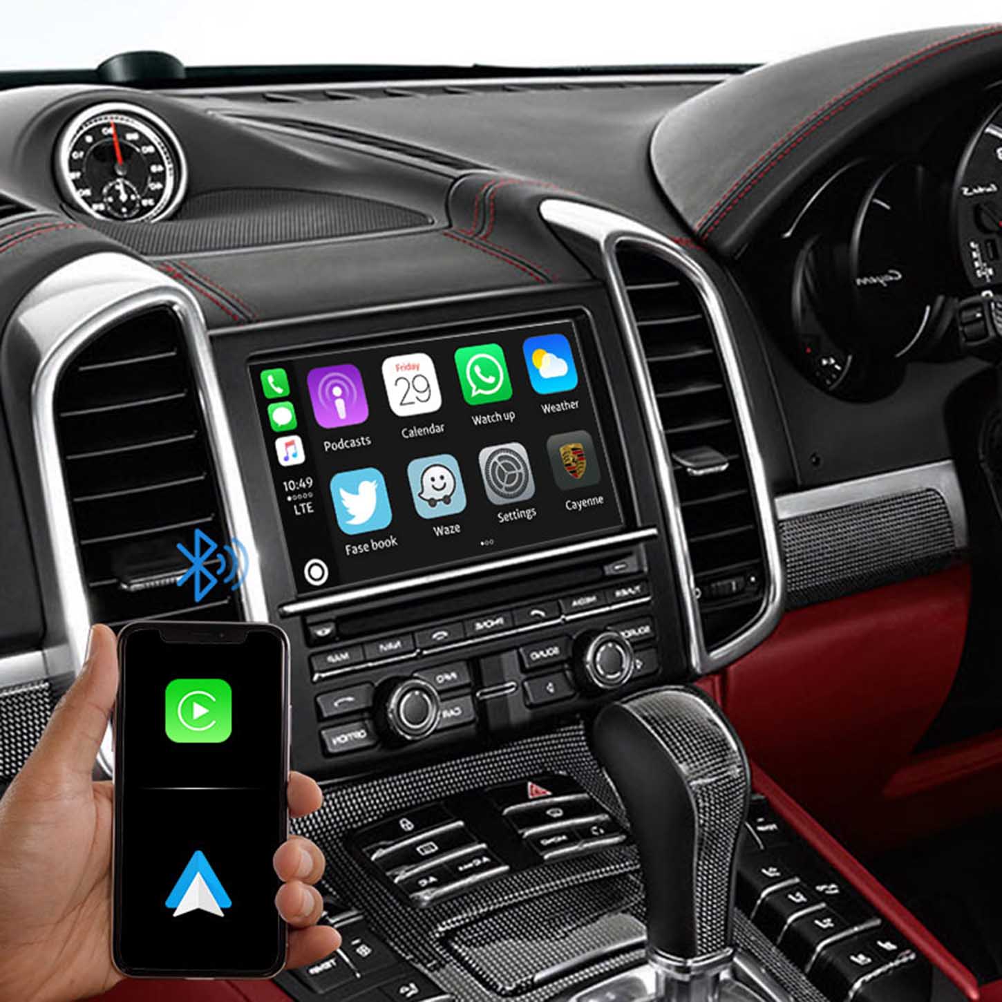 Wireless CarPlay and android auto interface module For Porsche Macan Cayenne PCM3.1